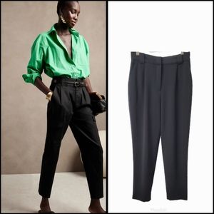H&M Crepe High Waist Pant Black Size 4